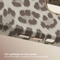 Selencia Coque Sabi imprimé panthère avec MagSafe Apple iPhone 13 - Soft Ivory