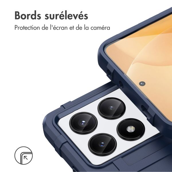 imoshion Coque Rugged Shield Xiaomi Poco X6 Pro - Bleu foncé