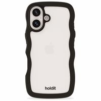Holdit Coque Wavy Apple iPhone 16 - Black / Transparent