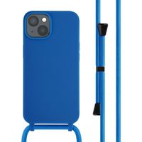 imoshion ﻿Coque en silicone avec cordon iPhone 14 - Bleu