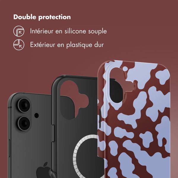 Selencia Coque arrière Vivid avec MagSafe Apple iPhone 16 - Moo'd Lavender Glow