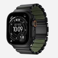 Nomad Bracelet Stratos Apple Watch | 44/45/46/49 mm - Forest Green / Black Titanium