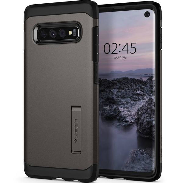 Spigen Coque Tough Armor Samsung Galaxy S10 - Gris