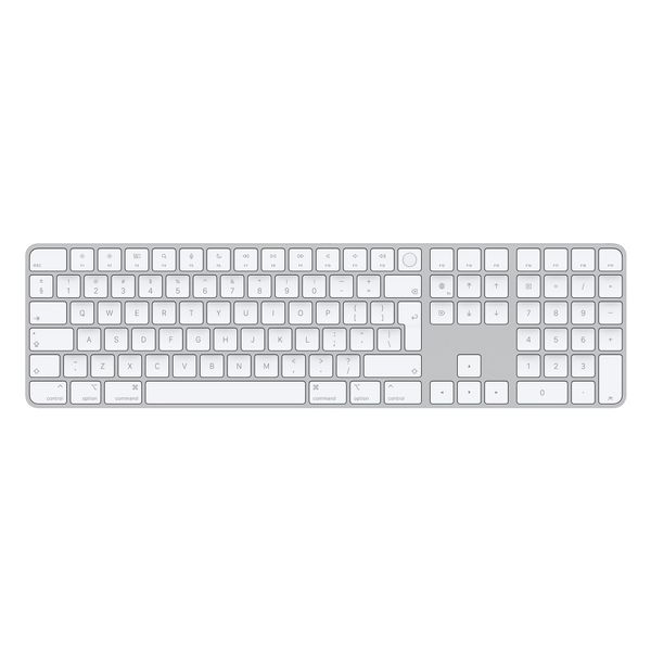 Apple Magic Keyboard avec pavé numérique et Touch ID - Clavier sans fil - QWERTY / INT - Blanc
