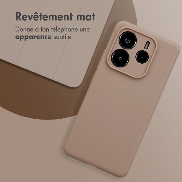 imoshion Coque Couleur Xiaomi Redmi Note 14 (5G) - Marron