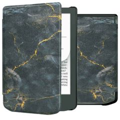 imoshion Design Slim Hard Case Sleepcover Pocketbook Verse Lite - Black Marble