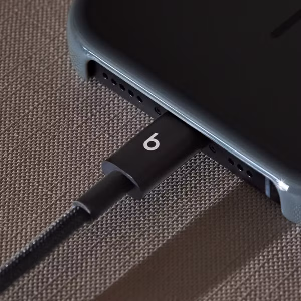 Beats Câble USB-C vers USB-C tressé 60W - 1,5 mètre - Bolt Black