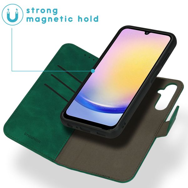 imoshion Etui de télephone luxe 2-en-1 amovible Samsung Galaxy A25 (5G) - Vert foncé