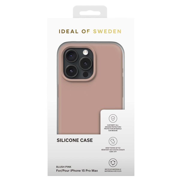 iDeal of Sweden Coque Silicone iPhone 15 Pro Max - Blush Pink