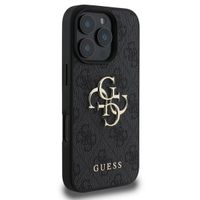 Guess Coque 4G Metal Logo Backcover Apple iPhone 16 Pro - Noir