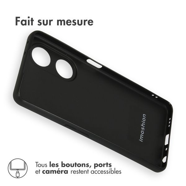 imoshion Coque Couleur Oppo A98 - Noir