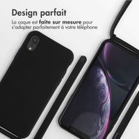imoshion Coque en silicone avec cordon Apple iPhone Xr - Noir