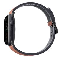 Uniq Bracelet cuir Straden Waterproof Apple Watch Series 1 á 10 / SE / Ultra (2) (44/45/46/49 mm) - Marron Toffee