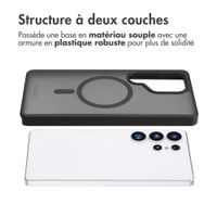 Accezz Coque Givrée Robuste avec MagSafe Samsung Galaxy S25 Ultra - Noir