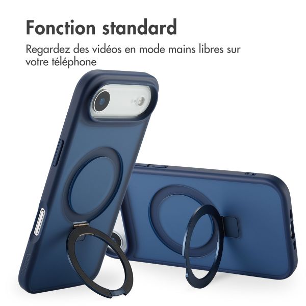 Accezz Coque Ring Stand avec MagSafe Apple iPhone Air - Bleu