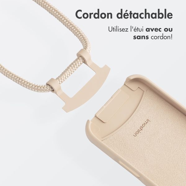 imoshion Coque de couleur avec cordon amovible MagSafe iPhone 16 - Nude