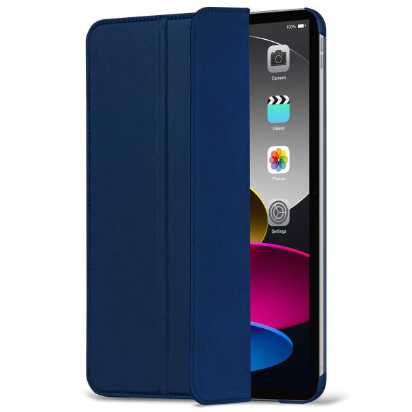 Decoded Textured Sillicon Slim Cover Apple iPad 11 (2025) 11 pouces A16 / iPad 10 (2022) 10.9 pouces - Navy Peony