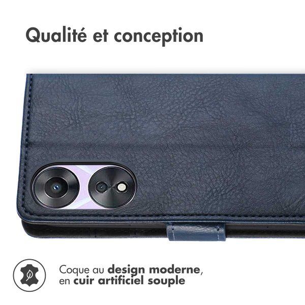 imoshion Étui de télephone portefeuille Oppo A58 - Bleu foncé