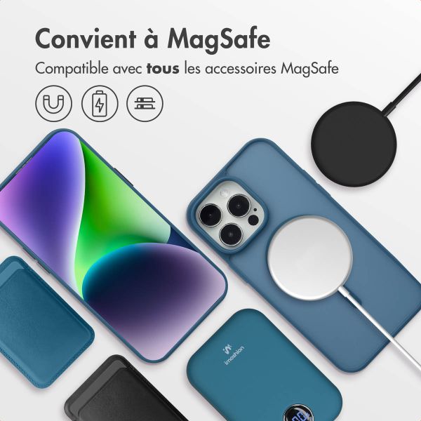 imoshion Coque Color Guard avec MagSafe iPhone 14 Pro Max - Bleu foncé