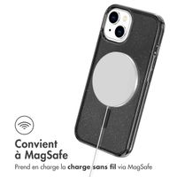 imoshion Coque Pailletée avec MagSafe Apple iPhone 14 - Glitter Noir