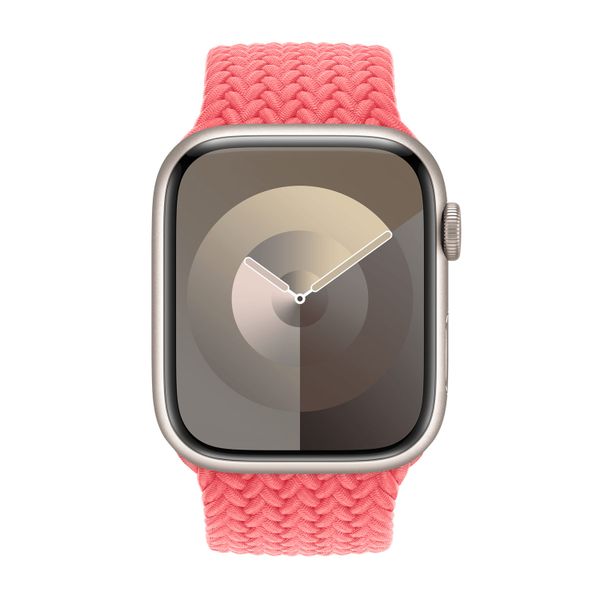 Apple Bracelet Solo tressé Apple Watch Series 1 - 9 / SE (38/40/41 mm) | Series 10 / 11 (42 mm) - Taille 7 - Guava