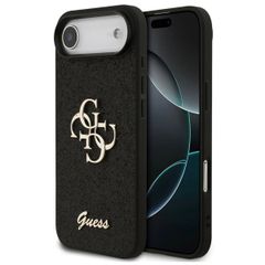 Guess Coque 4G Metal Logo Glitter Apple iPhone Air - Noir