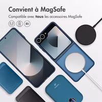 imoshion Coque Color Guard avec MagSafe Samsung Galaxy Z Flip 7 - Bleu foncé