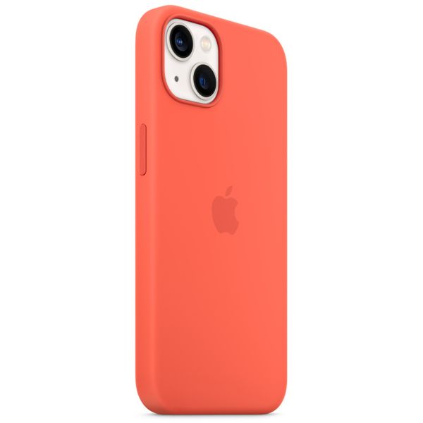 Apple Coque en silicone MagSafe iPhone 13 - Nectarine