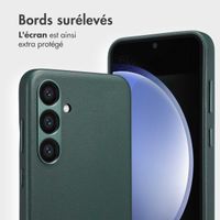 Accezz Étui de télephone portefeuille en cuir 2-en-1 avec MagSafe Samsung Galaxy S23 FE - Cedar Green