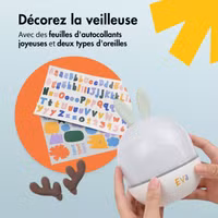 imoshion Projecteur Veilleuse Dreamlight avec Haut-parleur - 10 Rouleaux de Projection - Blanc