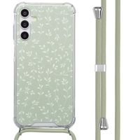 imoshion Coque Design avec cordon Samsung Galaxy A15 (5G) - Smoke Green Flowers