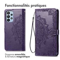 imoshion Etui de téléphone portefeuille Mandala Samsung Galaxy A23 (5G) - Violet