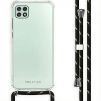 imoshion Coque avec dragonne Samsung Galaxy A22 (5G) - Noir & Doré