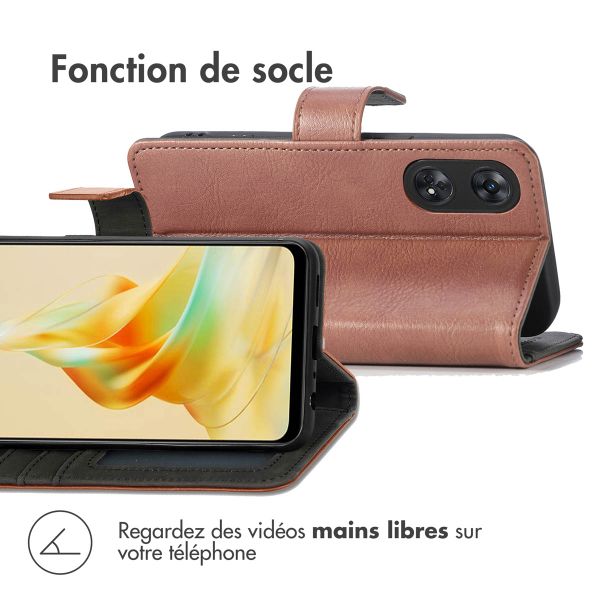 imoshion Étui de télephone portefeuille Oppo Reno 8 T (4G) - Marron