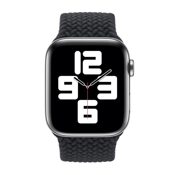 Apple Bracelet Solo tressé Apple Watch | 44/45/46/49 mm - Taille 11 - Charcoal