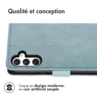 imoshion Étui de téléphone portefeuille Luxe Samsung Galaxy A25 (5G) - Bleu clair