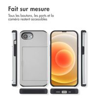 imoshion Coque arrière avec porte-cartes iPhone 16e - Gris