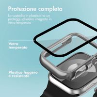 imoshion Coque rigide brillante à couverture complète Apple Watch 7 / 8 / 9 - 45 mm - Argent