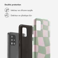 Selencia Coque arrière Vivid Tough Samsung Galaxy A51 - Groovy Sage Green