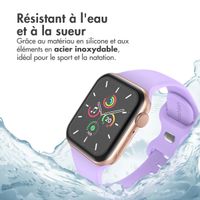 imoshion Bracelet en silicone⁺ Apple Watch Series 1 á 10 / SE / Ultra (2) (44/45/46/49 mm) - Lilas - Taille M/L