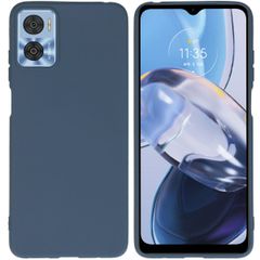 imoshion Coque Couleur Motorola Moto E22 - Bleu foncé