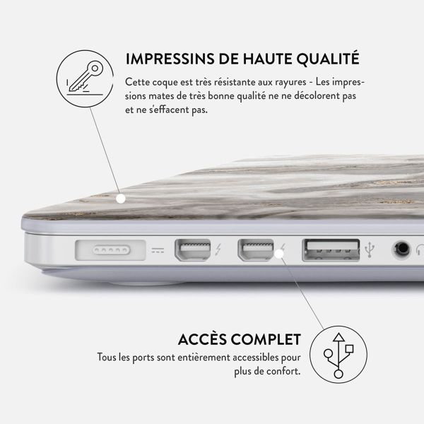 Burga Coque Rigide MacBook Pro 14 pouces (2021) / Pro 14 pouces (2023) M3 chip - A2442 / A2779 / A2918 - Snowstorm