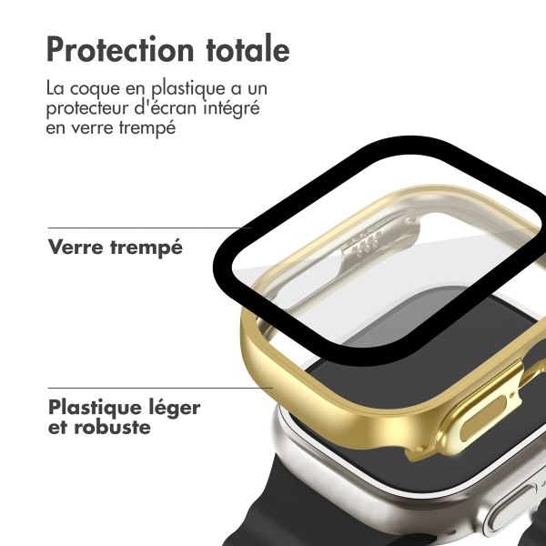 imoshion Coque rigide brillante à couverture complète Apple Watch Ultra / Ultra 2 / Ultra 3 - 49 mm - Doré