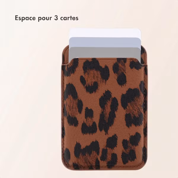 Selencia Porte-cartes Sabi avec MagSafe - Mocha Brown