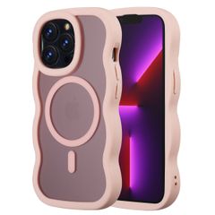 Selencia Coque arrière Wavy avec MagSafe Apple iPhone 13 Pro - Soft Pink