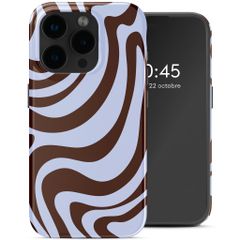 Selencia Coque arrière Vivid avec MagSafe Apple iPhone 15 Pro - Dream Swirl Chocolate