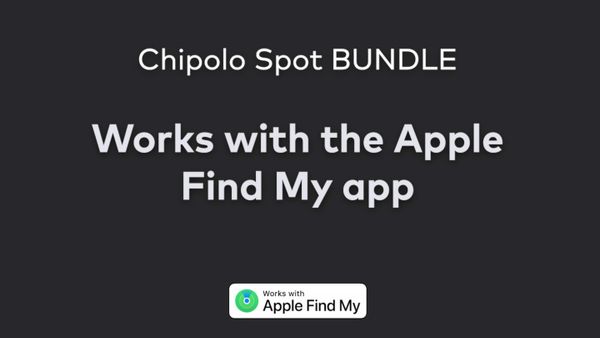 Chipolo Spot Bundle - Traceur Bluetooth pour iOS - 1x tag & 1x carte - Noir
