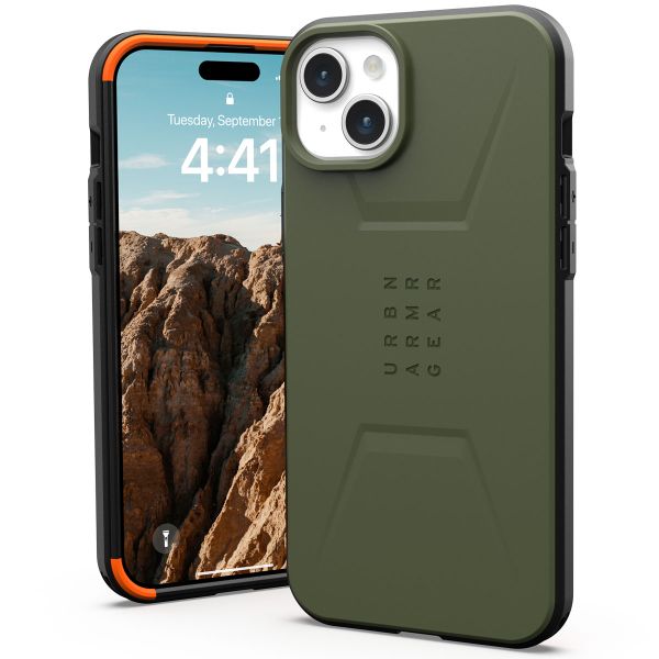 UAG Coque Civilian MagSafe iPhone 15 Plus - Olive Drab