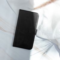 Selencia Étui portefeuille en cuir véritable Samsung Galaxy S9 - Noir