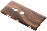 Coque design en bois Sony Xperia XZ3 - Brun foncé